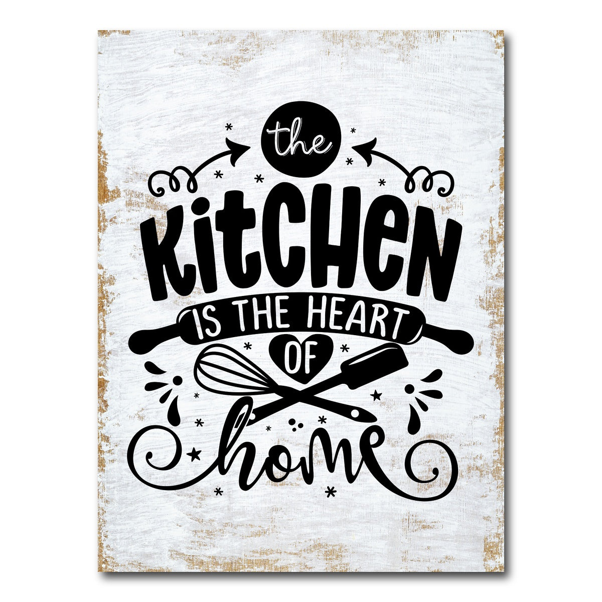 AUTO-MOCKUP WHITE | The kitchen is the heart of the home | 1 Piece | Gallery Wrap Canvas | group=3x4