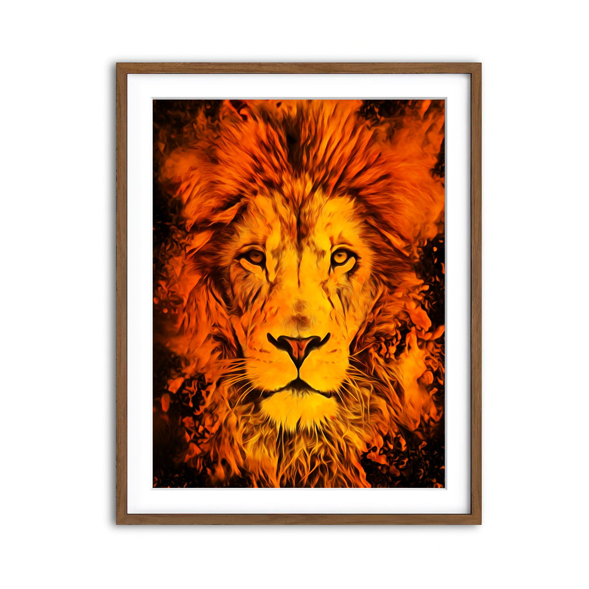 Framed Print 3x4 Walnut