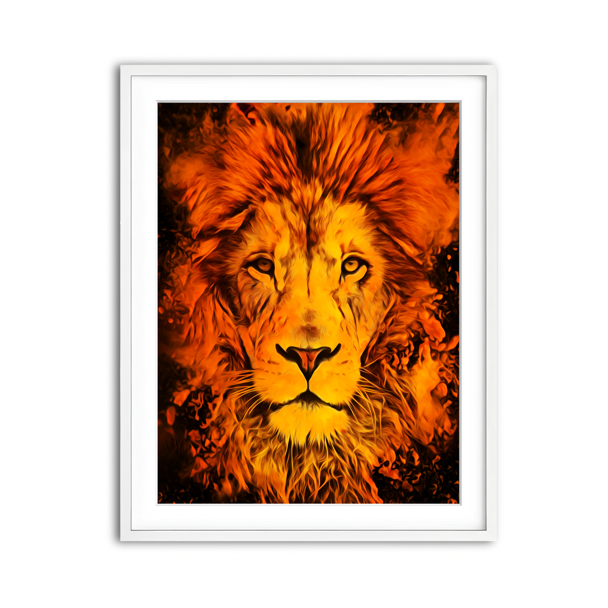 Framed Print 3x4 White