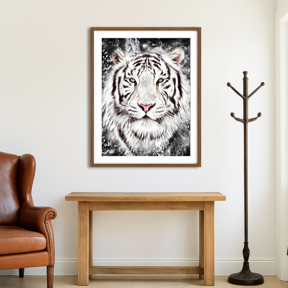 AUTO-MOCKUP ROOM | The Tiger Wall Art