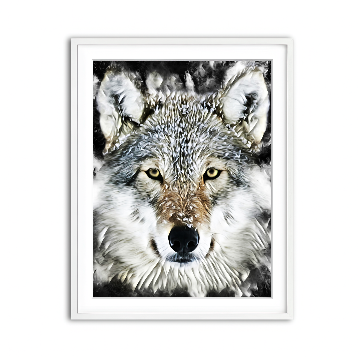 Framed Print 3x4 White