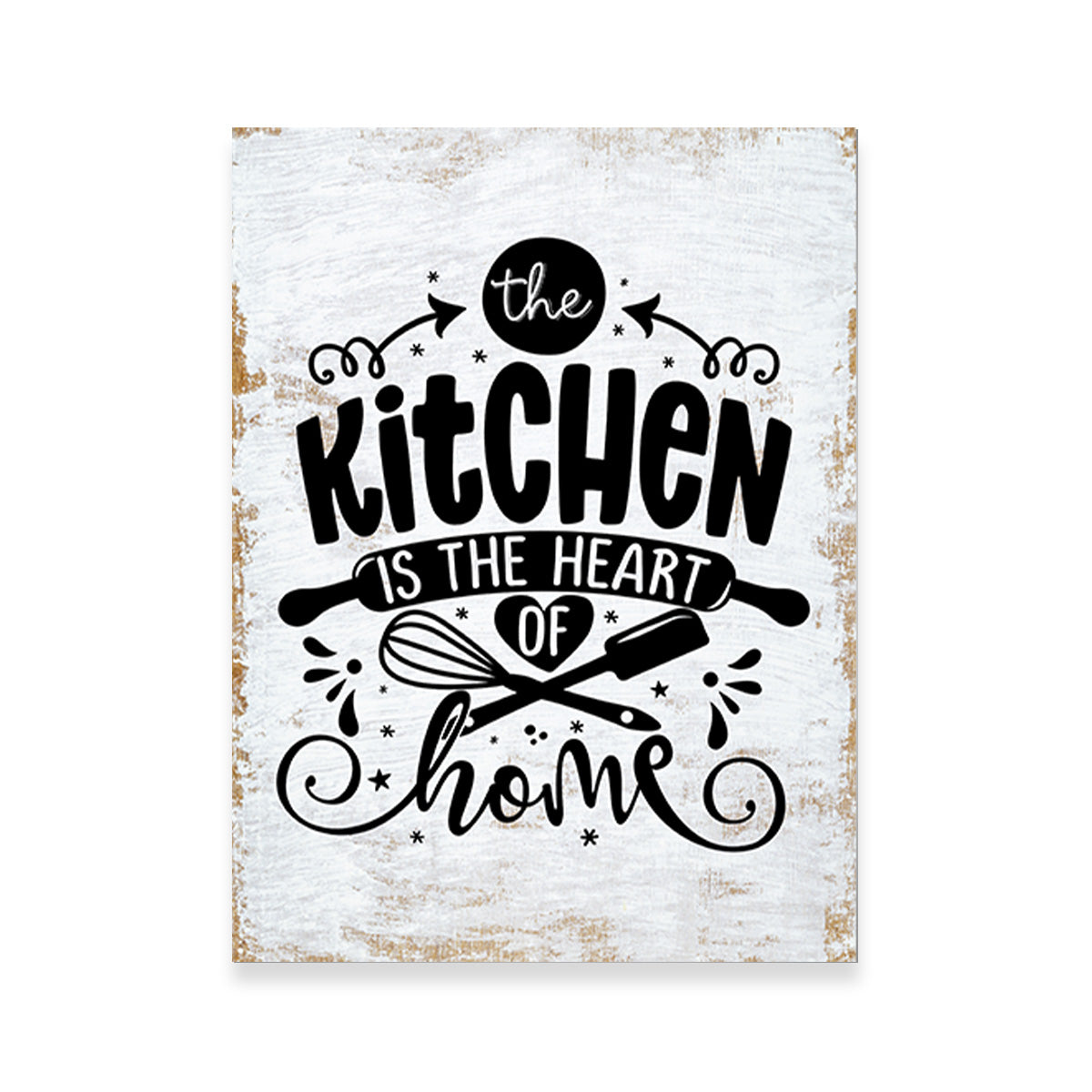 The Kitchen Is the Heart of the Home Wall Art