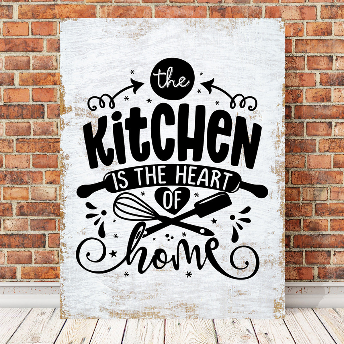 The Kitchen Is the Heart of the Home Wall Art
