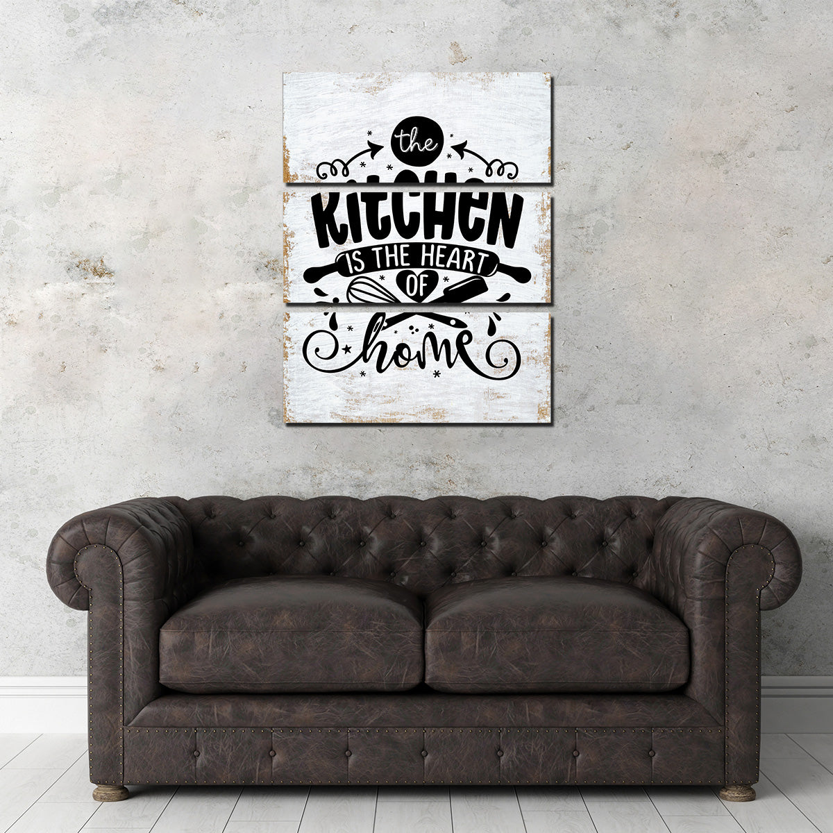 The Kitchen Is the Heart of the Home Wall Art