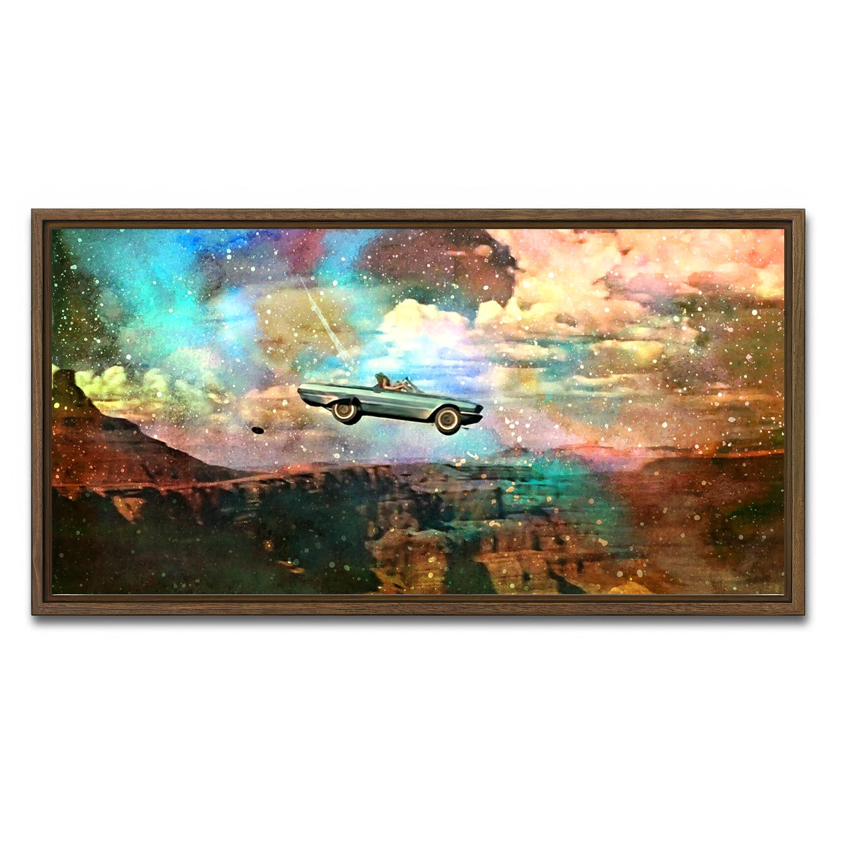 AUTO-MOCKUP WHITE | Thelma & Louise | 1 Piece | Walnut Framed Canvas | group=2x1