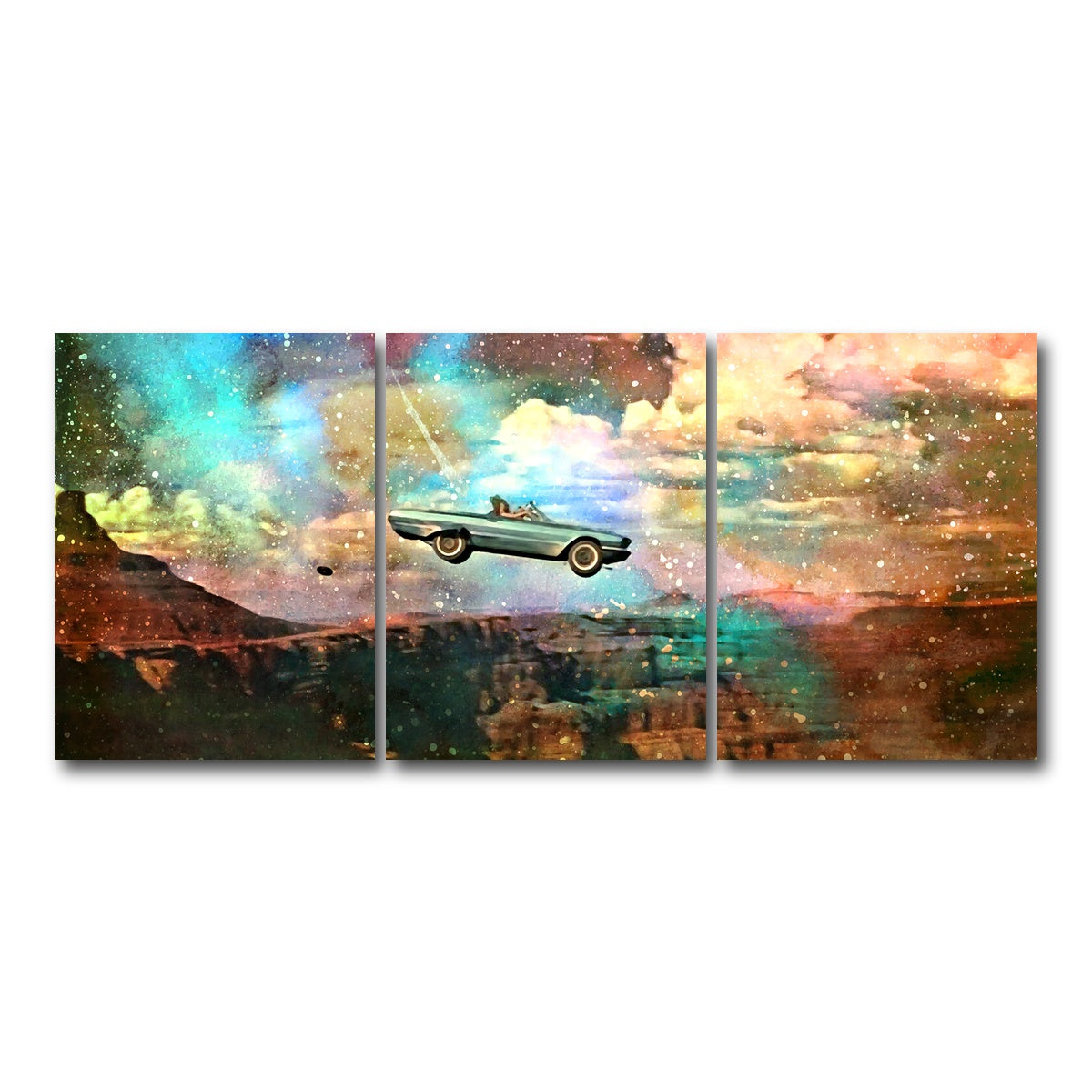 AUTO-MOCKUP WHITE | Thelma & Louise | 3 Piece | Gallery Wrap Canvas | group=18x24