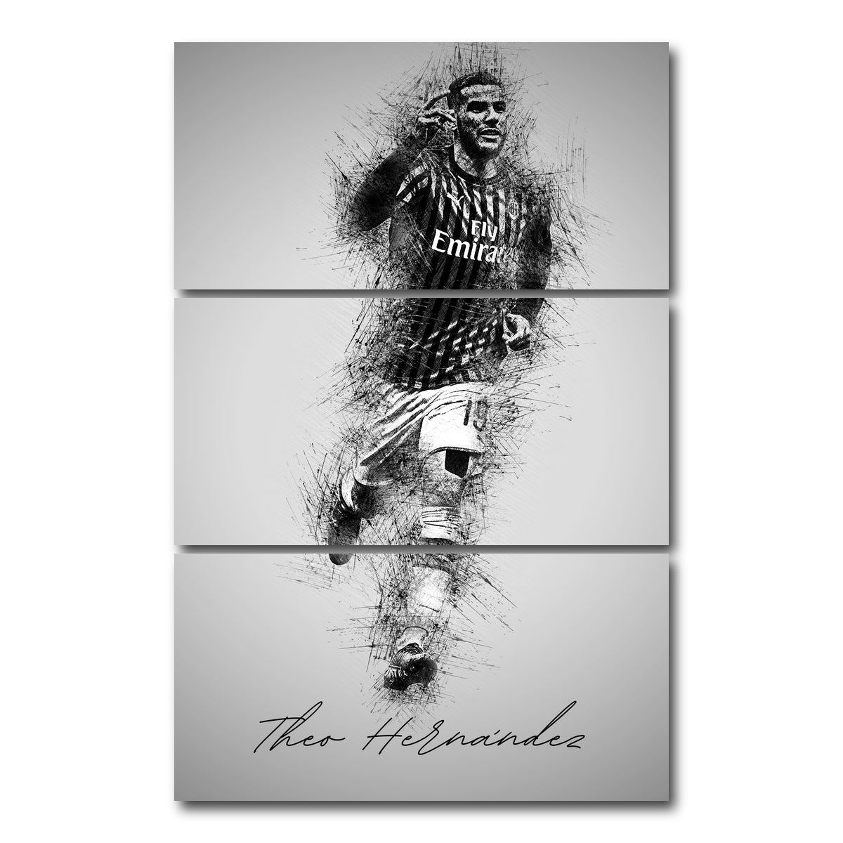 AUTO-MOCKUP WHITE | Theo Hernandez | 3 Piece | Gallery Wrap Canvas | group=12x24_stacked
