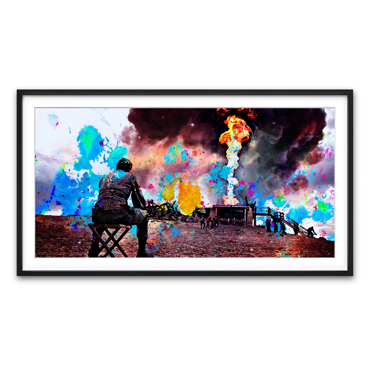 Framed Print 2x1 Black