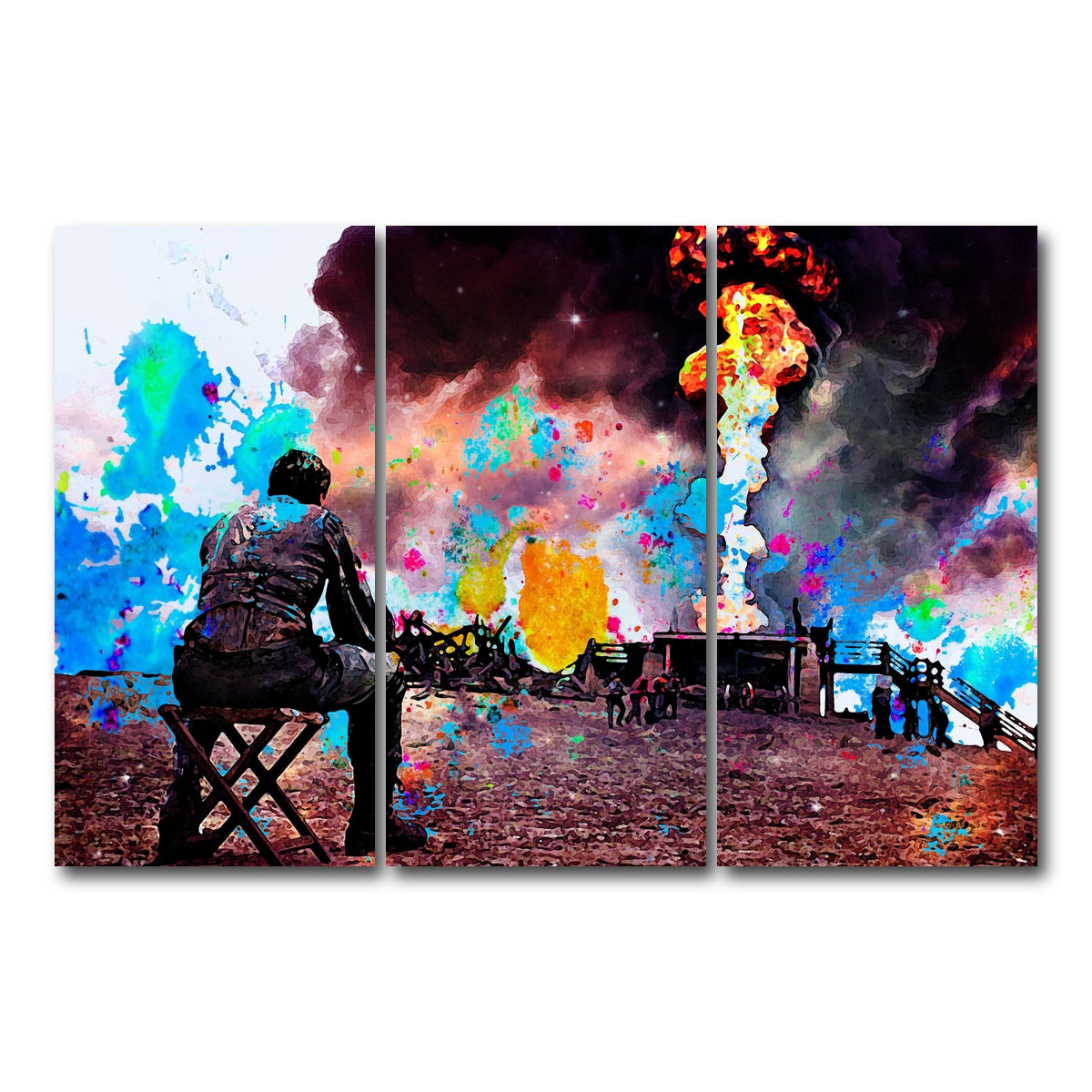 AUTO-MOCKUP WHITE | There Will Be Blood | 3 Piece | Gallery Wrap Canvas | group=12x24