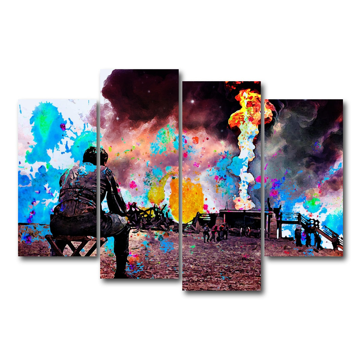 AUTO-MOCKUP WHITE | There Will Be Blood | 4 Piece | Gallery Wrap Canvas | group=4_short