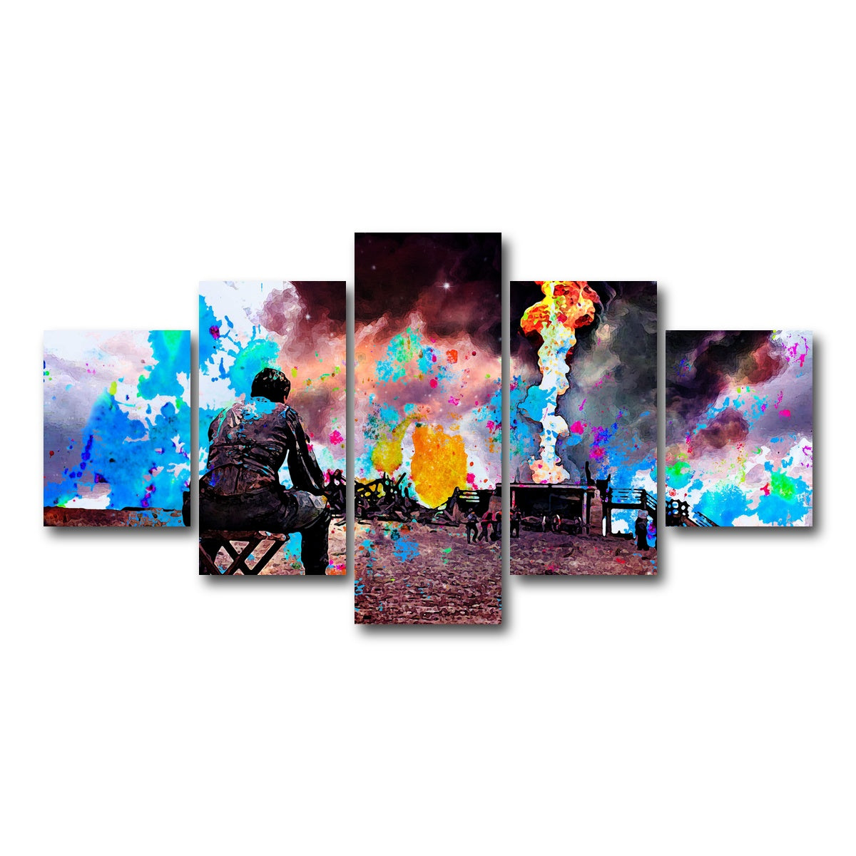 AUTO-MOCKUP WHITE | There Will Be Blood | 5 Piece | Gallery Wrap Canvas | group=5_short