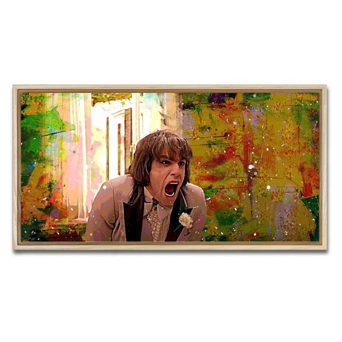 AUTO-MOCKUP WHITE | There's Something About Mary - Zipper Scene | 1 Piece | Natural Framed Canvas | group=2x1