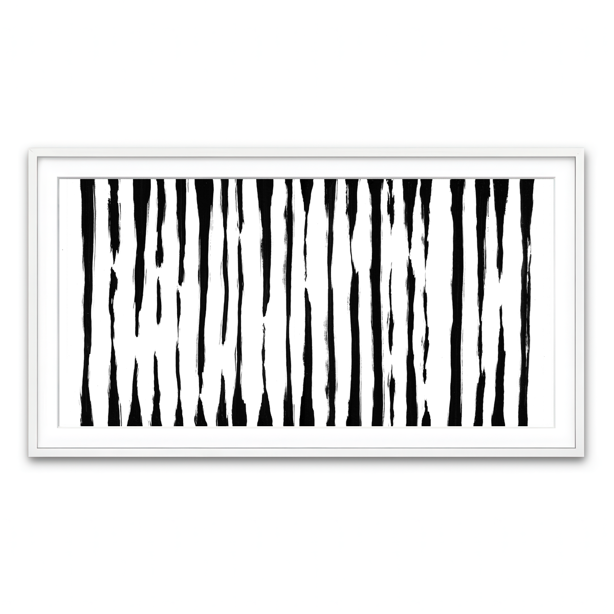 Framed Print 2x1 White