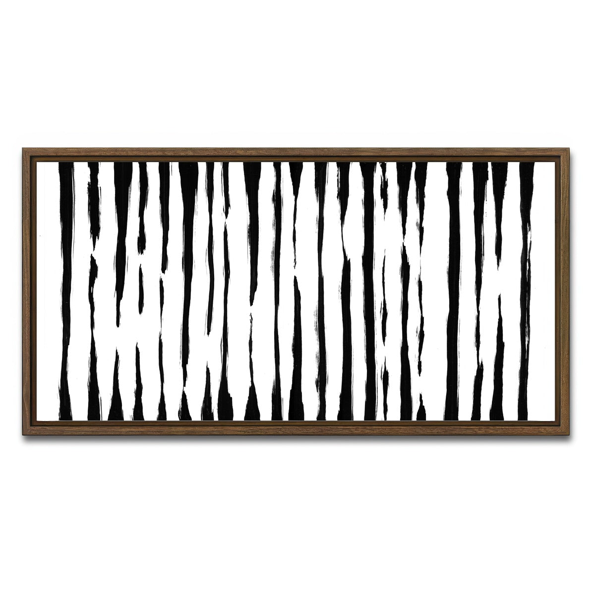 AUTO-MOCKUP WHITE | Thin line Black | 1 Piece | Walnut Framed Canvas | group=2x1
