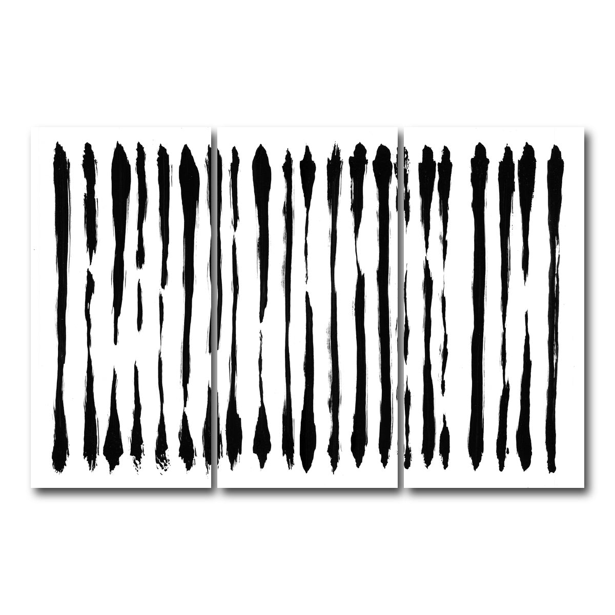 AUTO-MOCKUP WHITE | Thin line Black | 3 Piece | Gallery Wrap Canvas | group=12x24