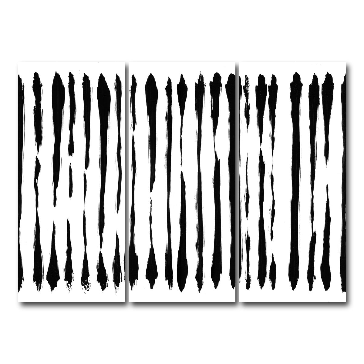 AUTO-MOCKUP WHITE | Thin line Black | 3 Piece | Gallery Wrap Canvas | group=8x18