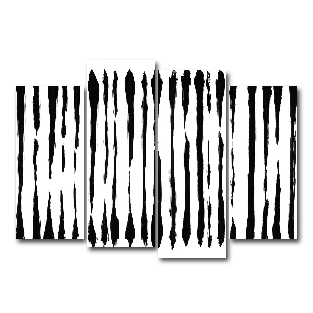 AUTO-MOCKUP WHITE | Thin line Black | 4 Piece | Gallery Wrap Canvas | group=4_normal
