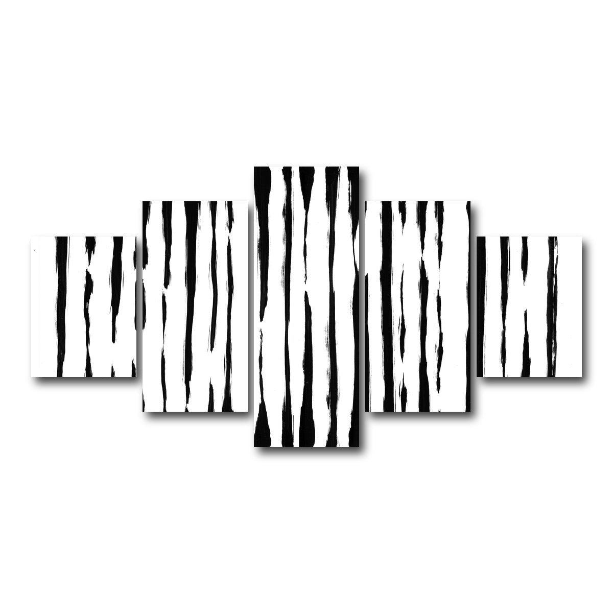 AUTO-MOCKUP WHITE | Thin line Black | 5 Piece | Gallery Wrap Canvas | group=5_short