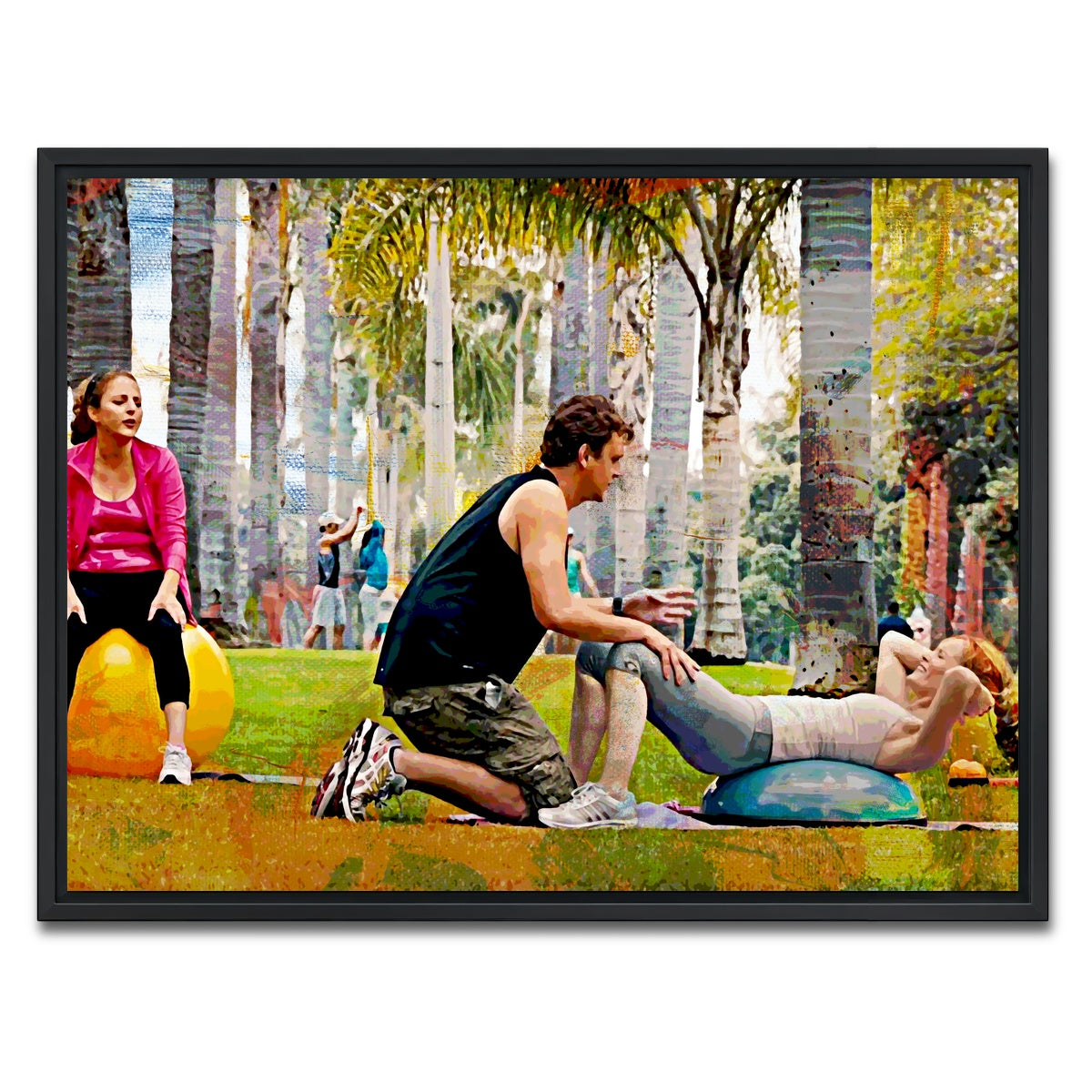 AUTO-MOCKUP WHITE | This is 40 Workout | 1 Piece | Black Framed Canvas | group=4x3