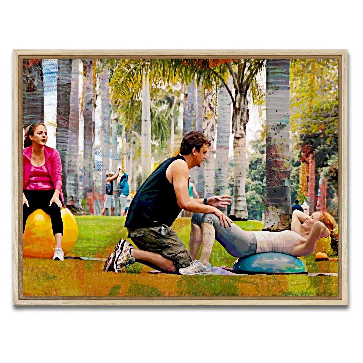 AUTO-MOCKUP WHITE | This is 40 Workout | 1 Piece | Natural Framed Canvas | group=4x3