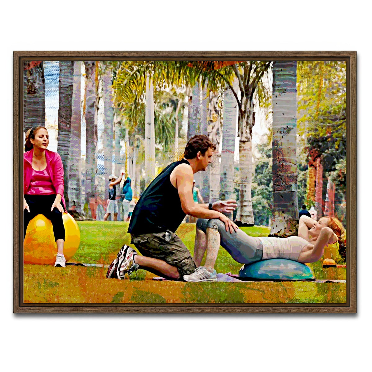 AUTO-MOCKUP WHITE | This is 40 Workout | 1 Piece | Walnut Framed Canvas | group=4x3
