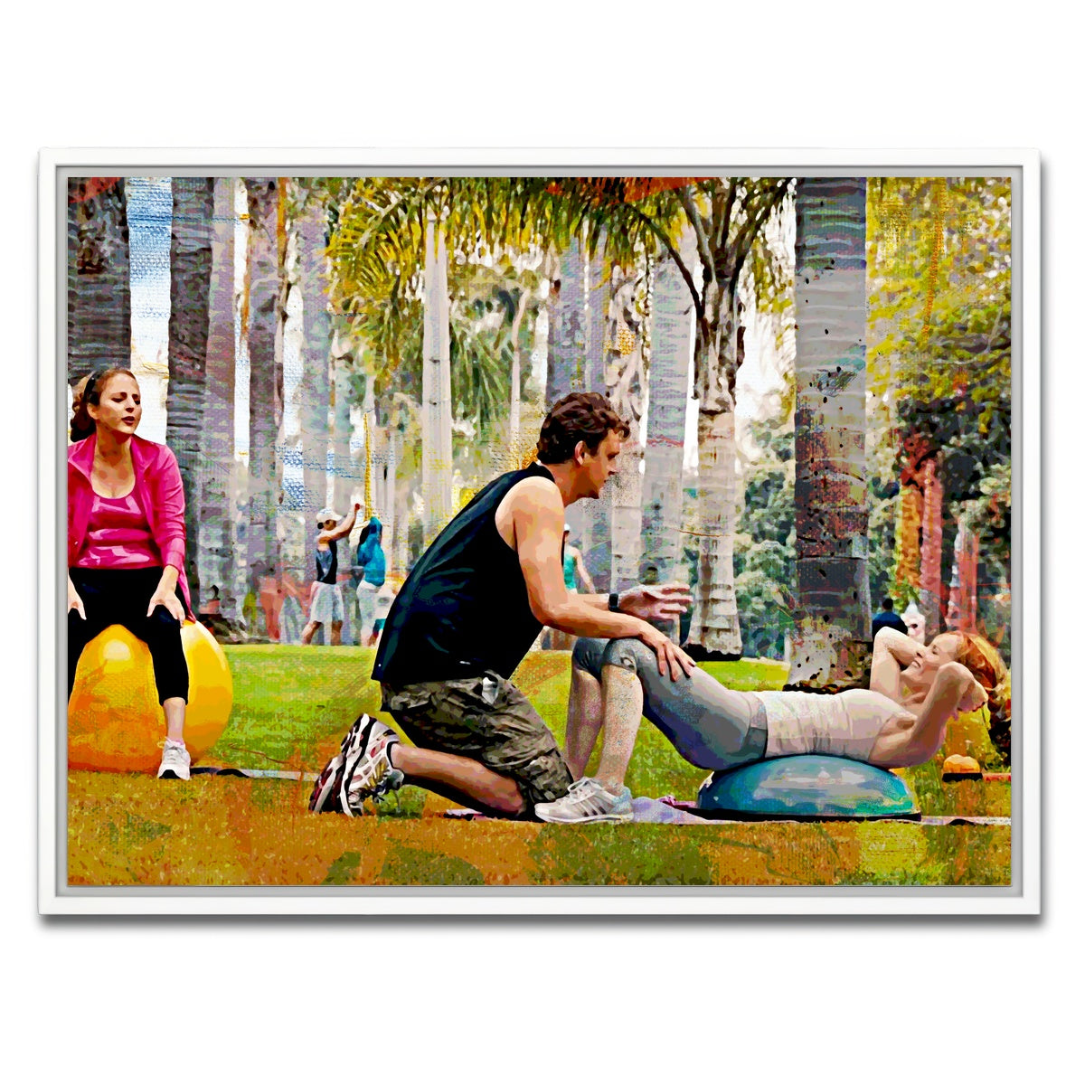 AUTO-MOCKUP WHITE | This is 40 Workout | 1 Piece | White Framed Canvas | group=4x3
