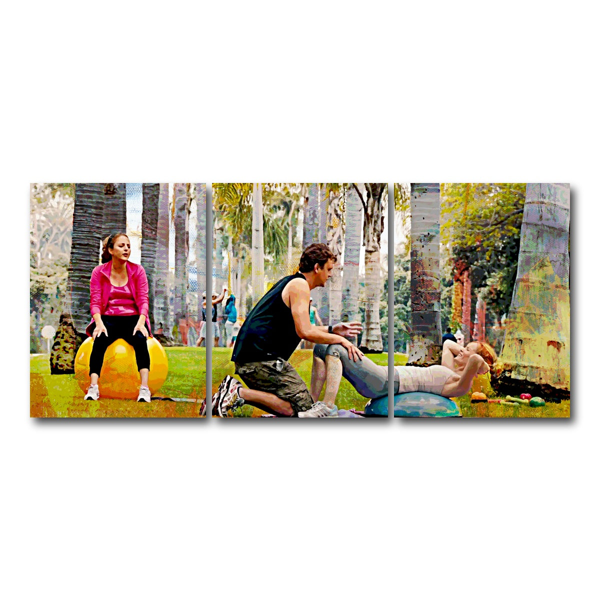 AUTO-MOCKUP WHITE | This is 40 Workout | 3 Piece | Gallery Wrap Canvas | group=18x24