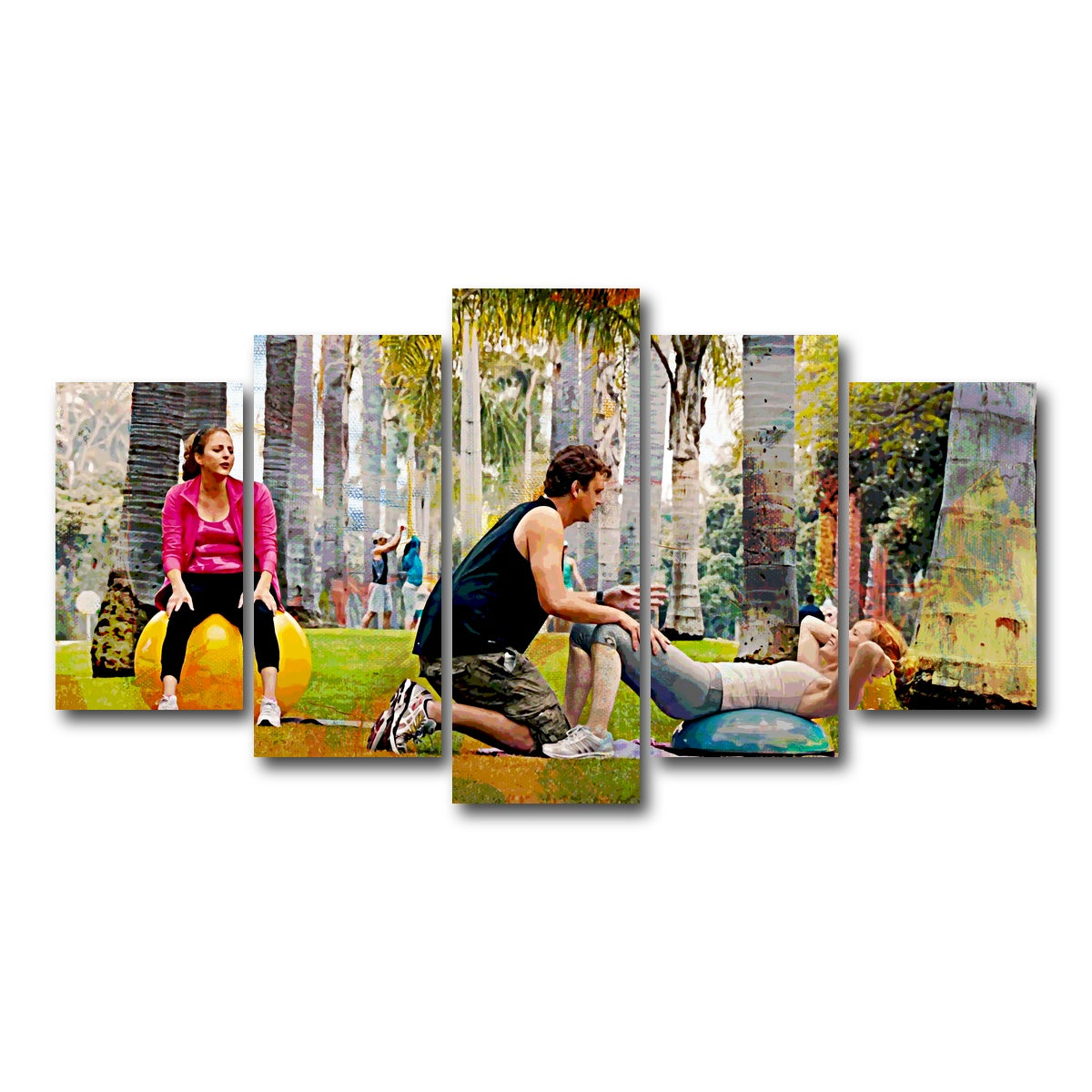 AUTO-MOCKUP WHITE | This is 40 Workout | 5 Piece | Gallery Wrap Canvas | group=5_normal