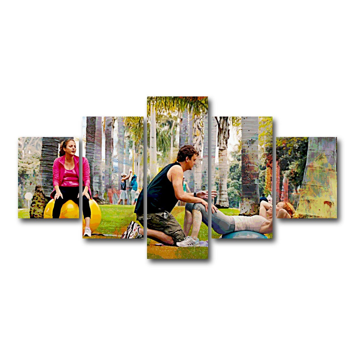 AUTO-MOCKUP WHITE | This is 40 Workout | 5 Piece | Gallery Wrap Canvas | group=5_short