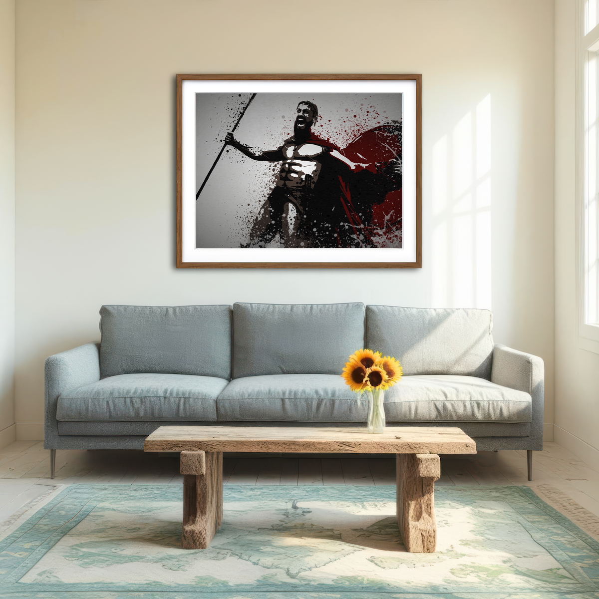 AUTO-MOCKUP ROOM | This is Sparta Wall Art