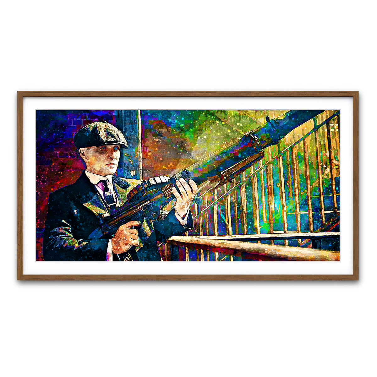 Framed Print 2x1 Walnut