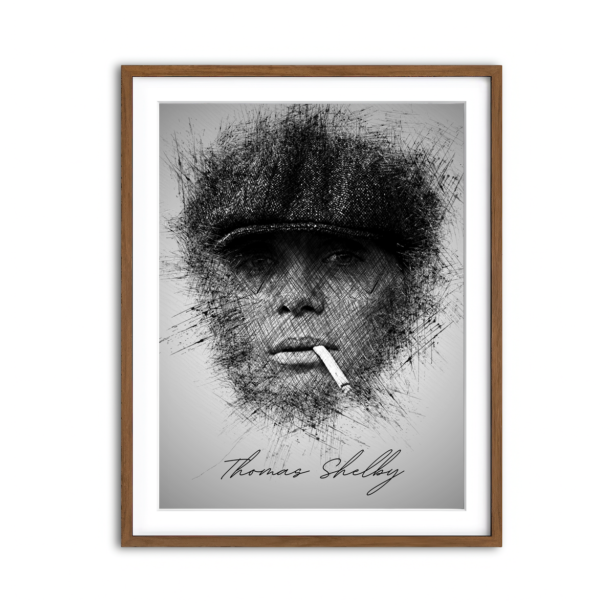 Framed Print 3x4 Walnut