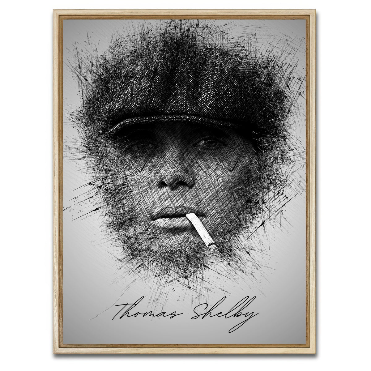 AUTO-MOCKUP WHITE | Thomas Shelby | 1 Piece | Natural Framed Canvas | group=3x4