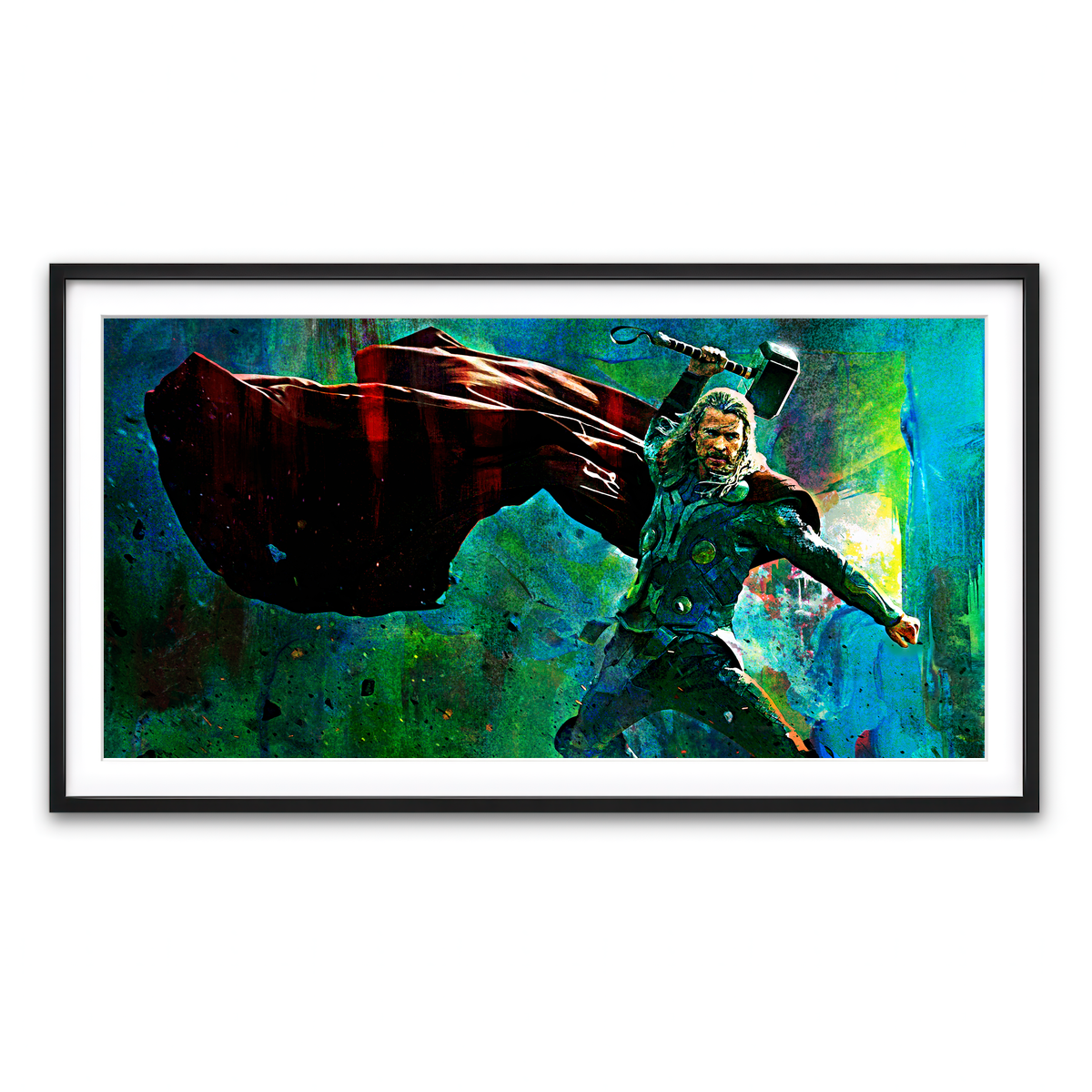 Framed Print 2x1 Black