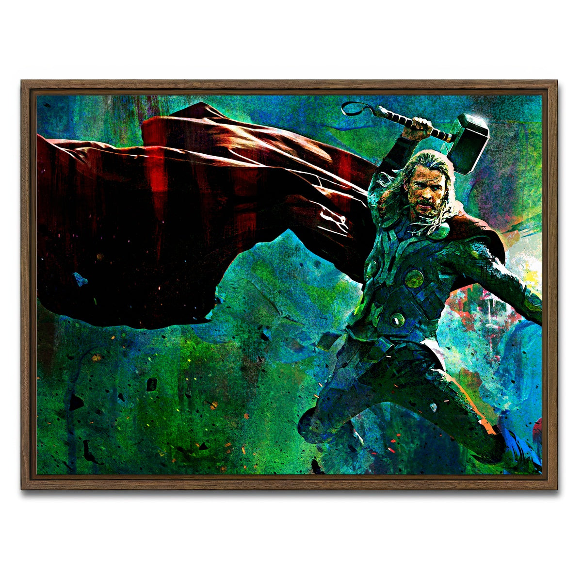 AUTO-MOCKUP WHITE | Thor & Hammer | 1 Piece | Walnut Framed Canvas | group=4x3