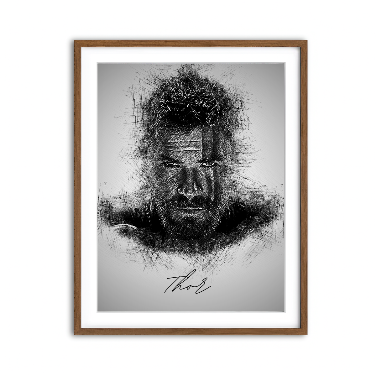 Framed Print 3x4 Walnut