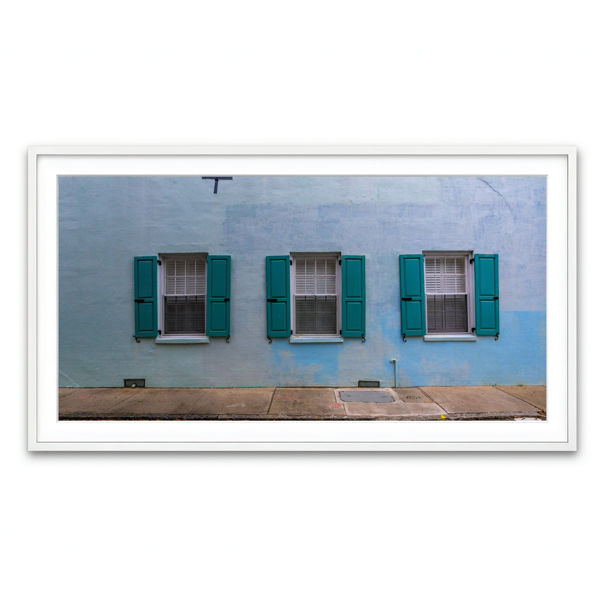 Framed Print 2x1 White