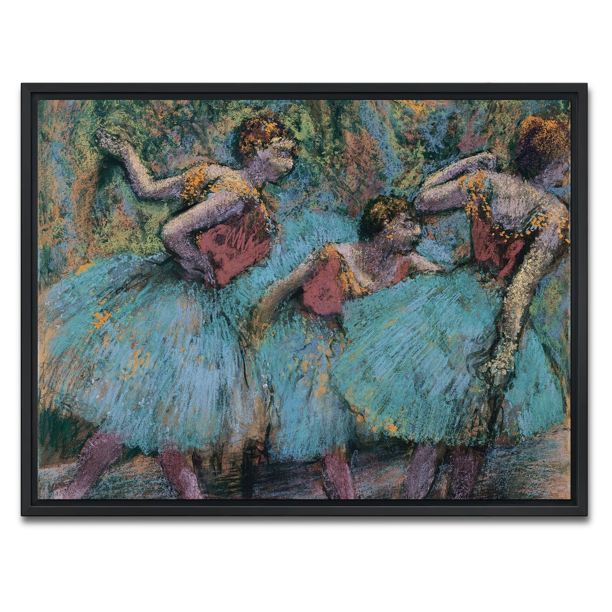 AUTO-MOCKUP WHITE | Three Dancers | 1 Piece | Black Framed Canvas | group=4x3