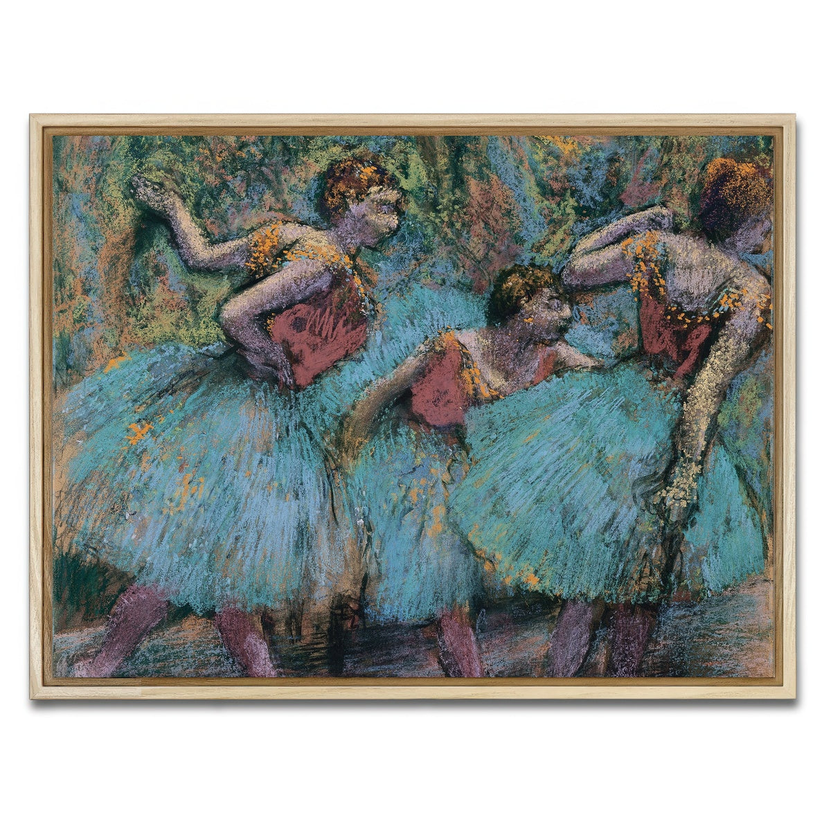 AUTO-MOCKUP WHITE | Three Dancers | 1 Piece | Natural Framed Canvas | group=4x3