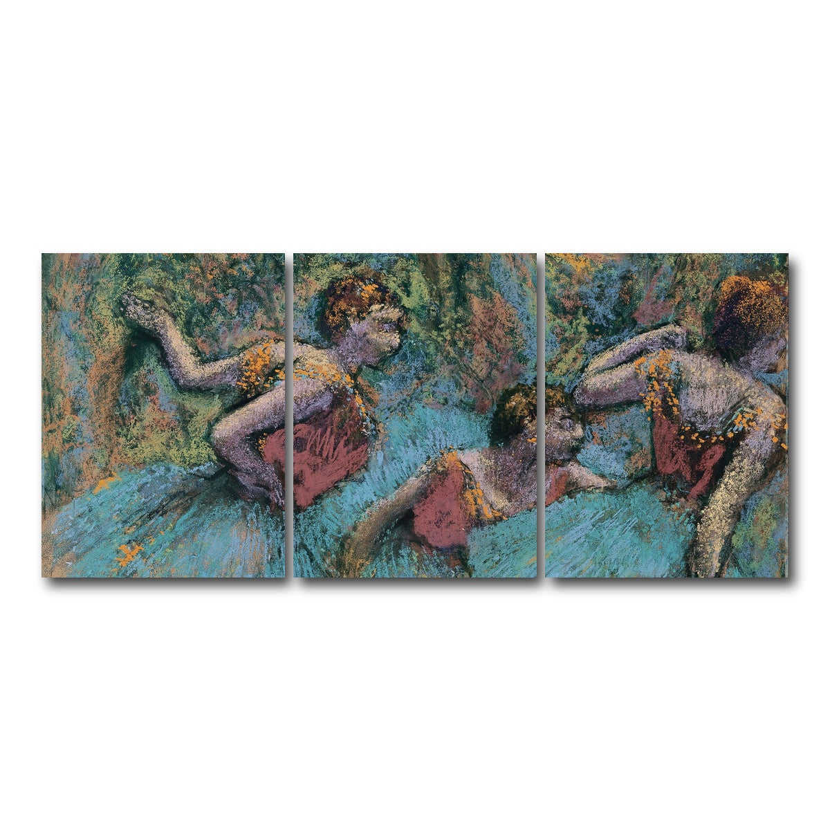 AUTO-MOCKUP WHITE | Three Dancers | 3 Piece | Gallery Wrap Canvas | group=18x24