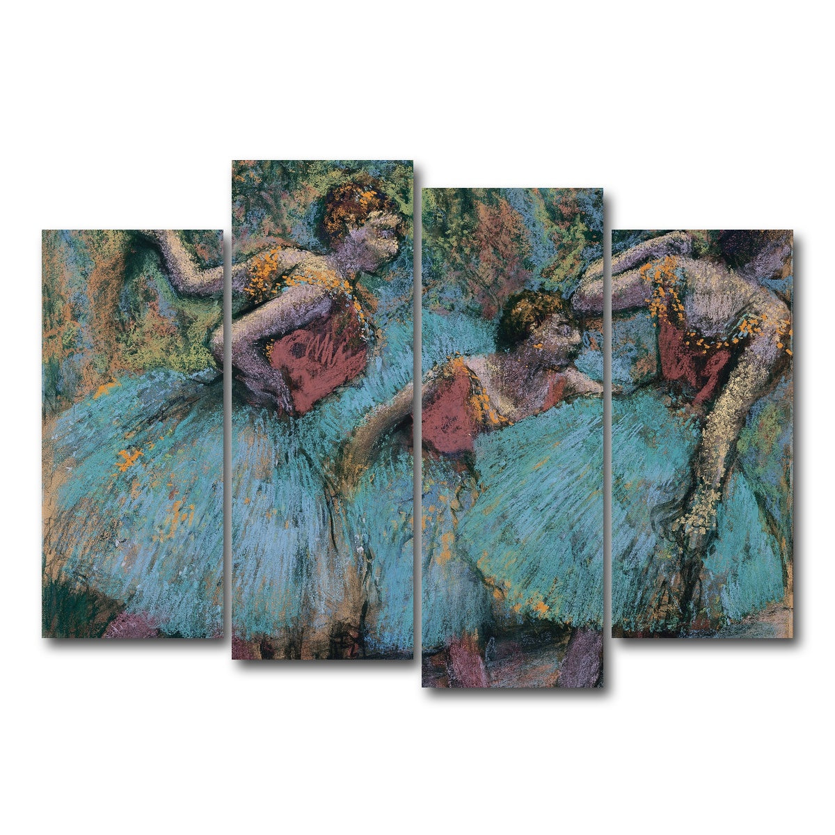 AUTO-MOCKUP WHITE | Three Dancers | 4 Piece | Gallery Wrap Canvas | group=4_normal