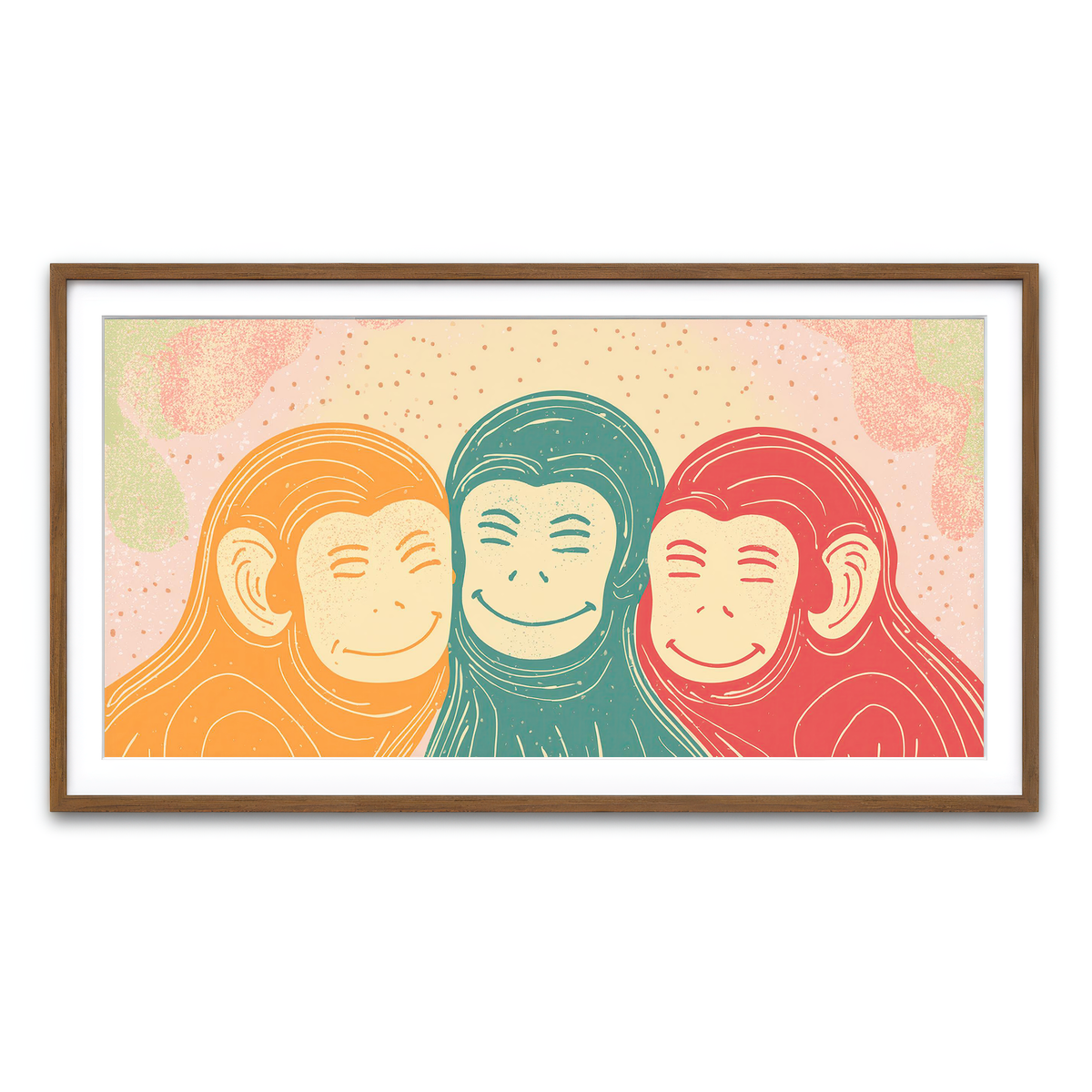 Framed Print 2x1 Walnut