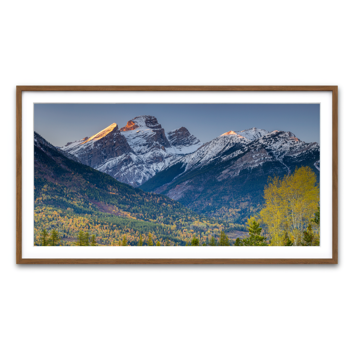 Framed Print 2x1 Walnut