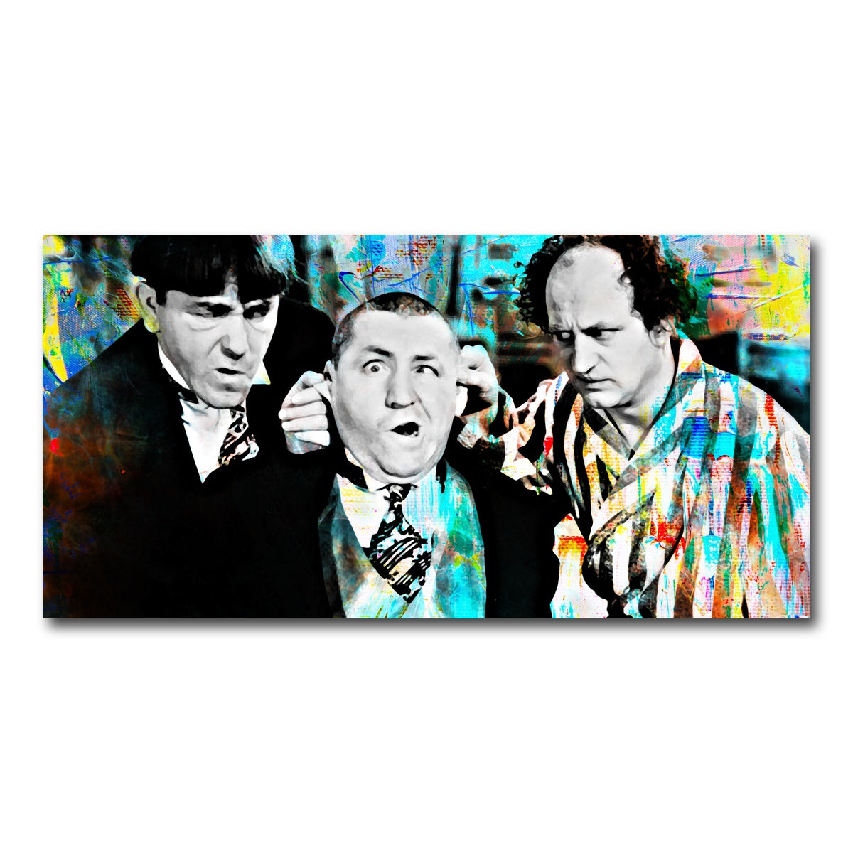 AUTO-MOCKUP WHITE | Three Stooges | 1 Piece | Gallery Wrap Canvas | group=2x1