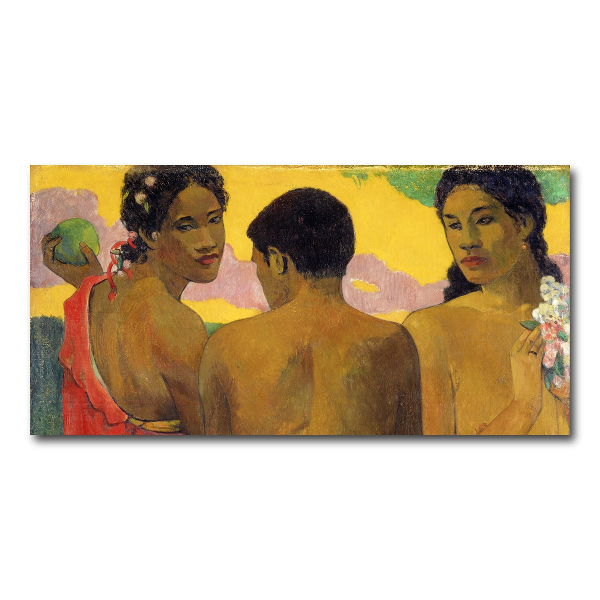 AUTO-MOCKUP WHITE | Three Tahitians | 1 Piece | Gallery Wrap Canvas | group=2x1