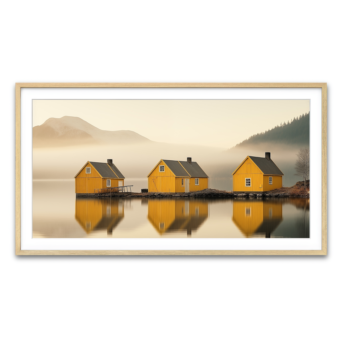 Framed Print 2x1 Natural