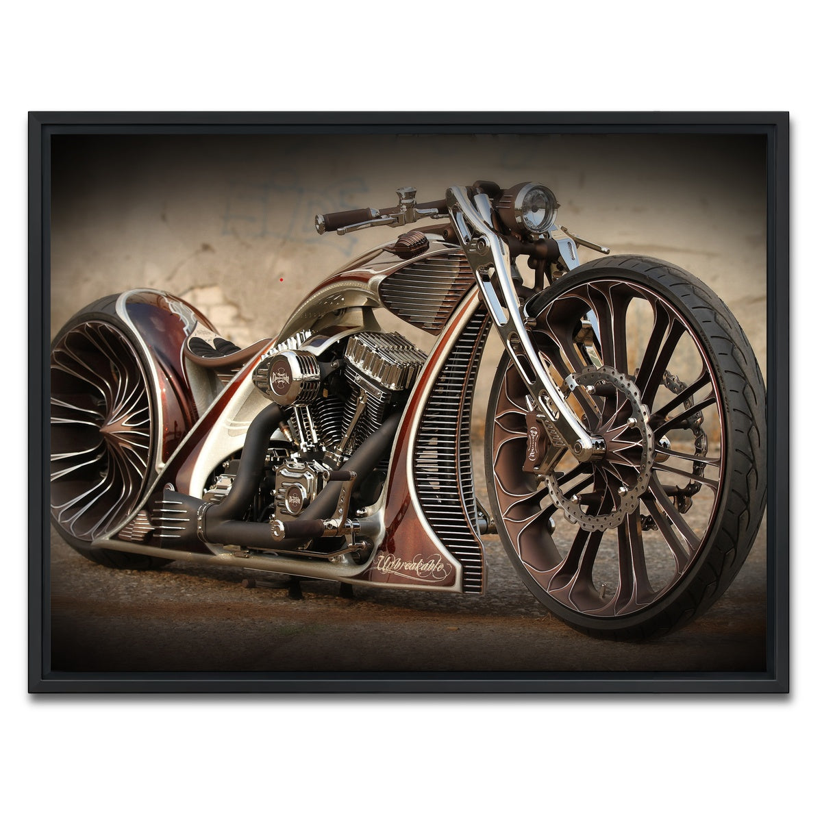 AUTO-MOCKUP WHITE | Thunderbike | 1 Piece | Black Framed Canvas | group=4x3