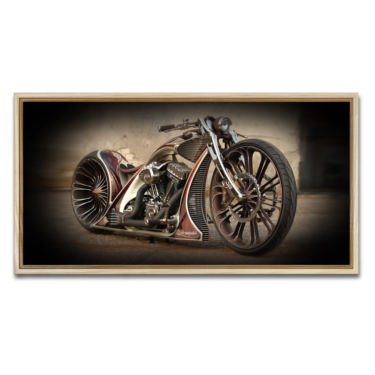 AUTO-MOCKUP WHITE | Thunderbike | 1 Piece | Natural Framed Canvas | group=2x1