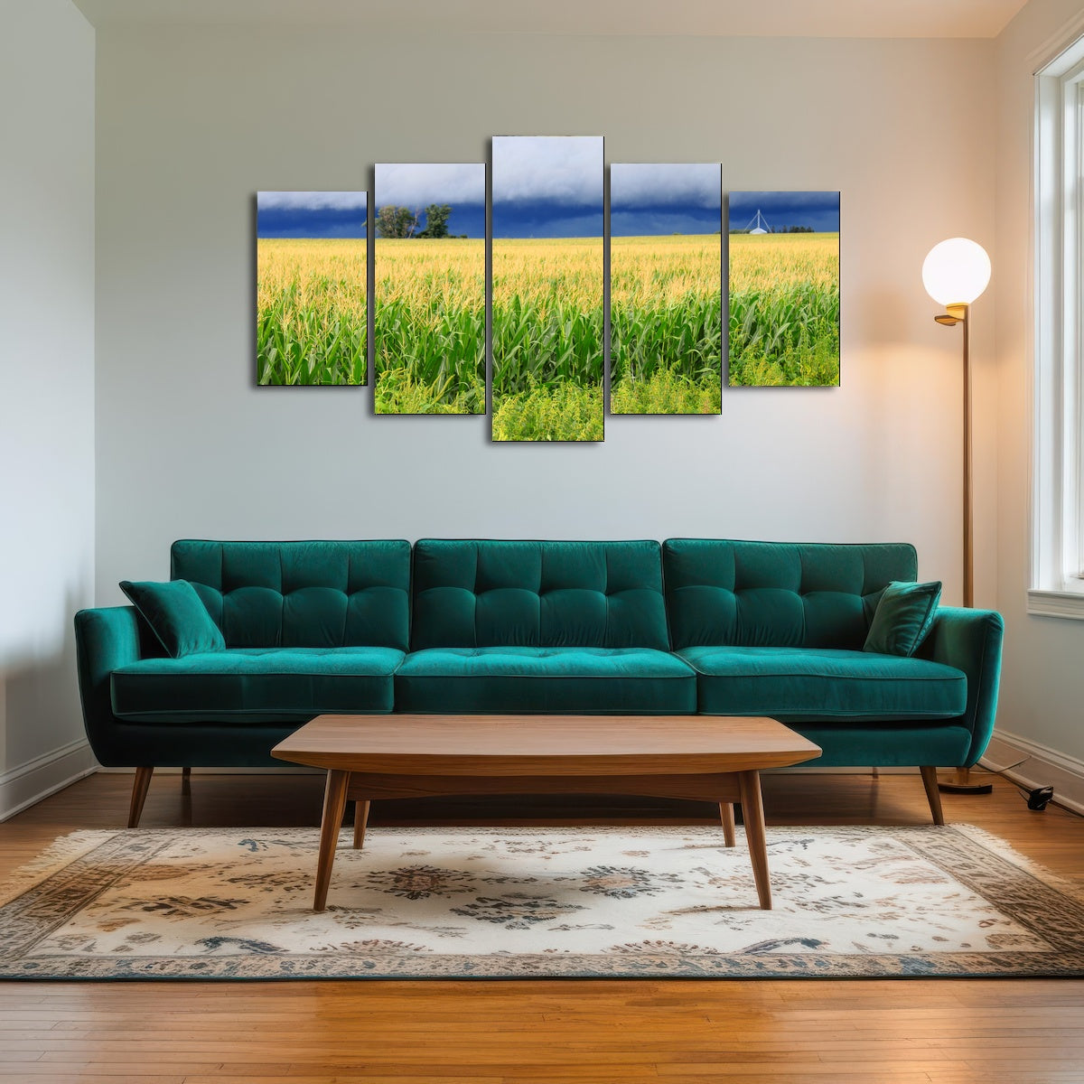 AUTO-MOCKUP ROOM | Thunderstorm Over Illinois Cornfield