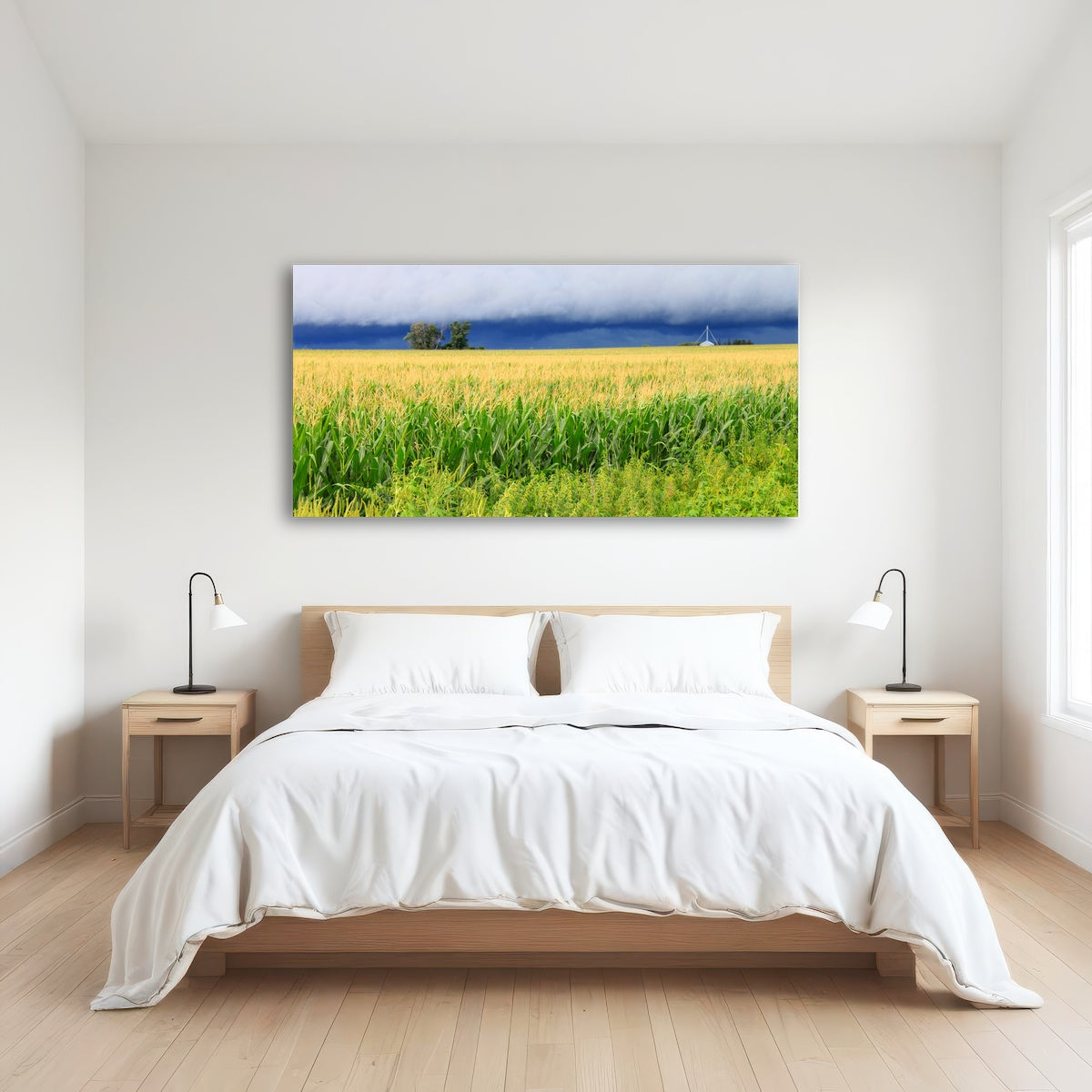 AUTO-MOCKUP ROOM | Thunderstorm Over Illinois Cornfield
